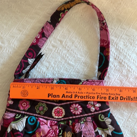 Vera Bradley Mod Pink and Brown Purse. Retired. Zipper Handbag - Picture 9 of 12